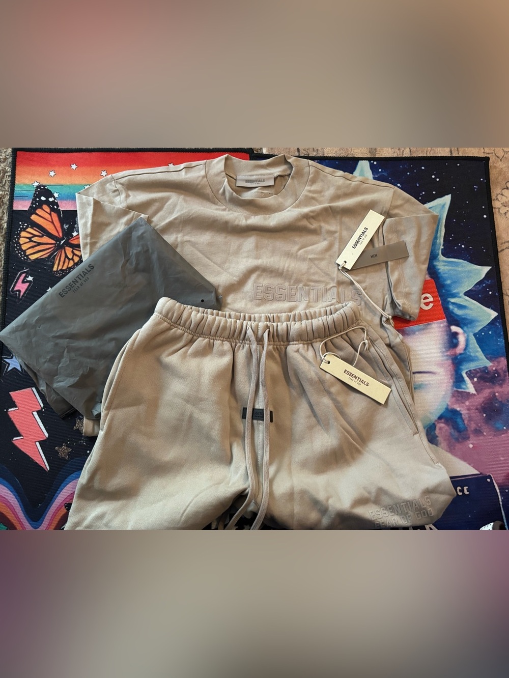 Essentials Men’s Taupe Joggers & Tee Set